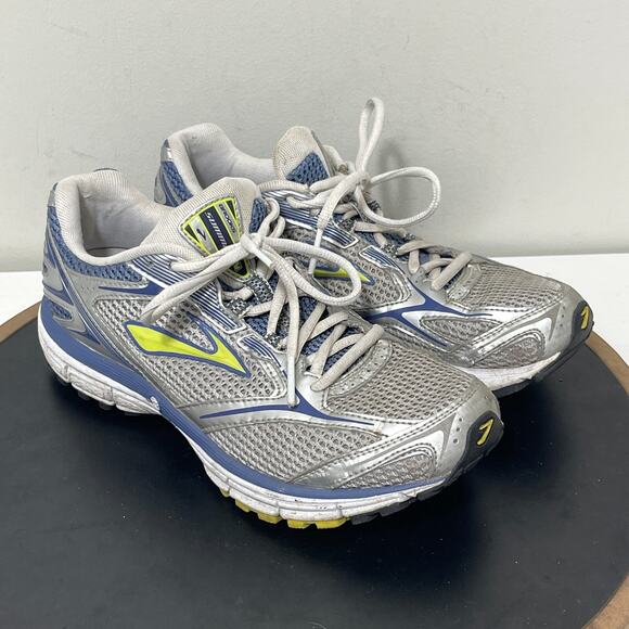 Brooks Silver and Blue Athletic Shoes - Picture 2 of 14